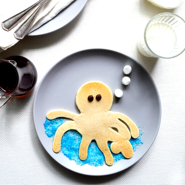 Pancake Art Octopus Whiskware